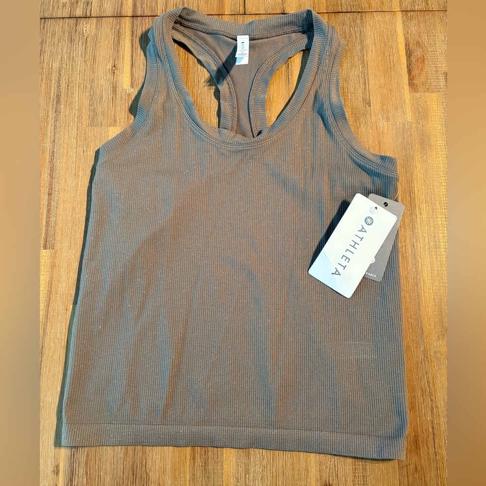 Athleta Women's Momentum Seamless Tank Top gray size XS New with Tag
